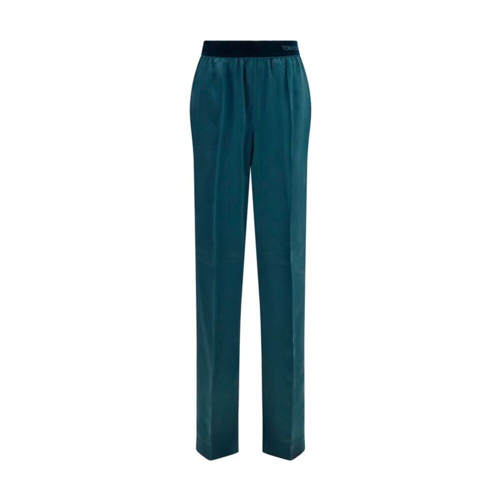 Tom Ford Blue Silk Casual Women's Pants